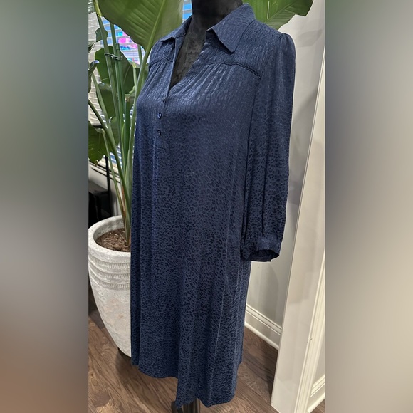 ✨NWT✨ Gerard Darel Blue & Black Cheetah Print Janelle Dress Size 36 (US Size 4) - Picture 4 of 16